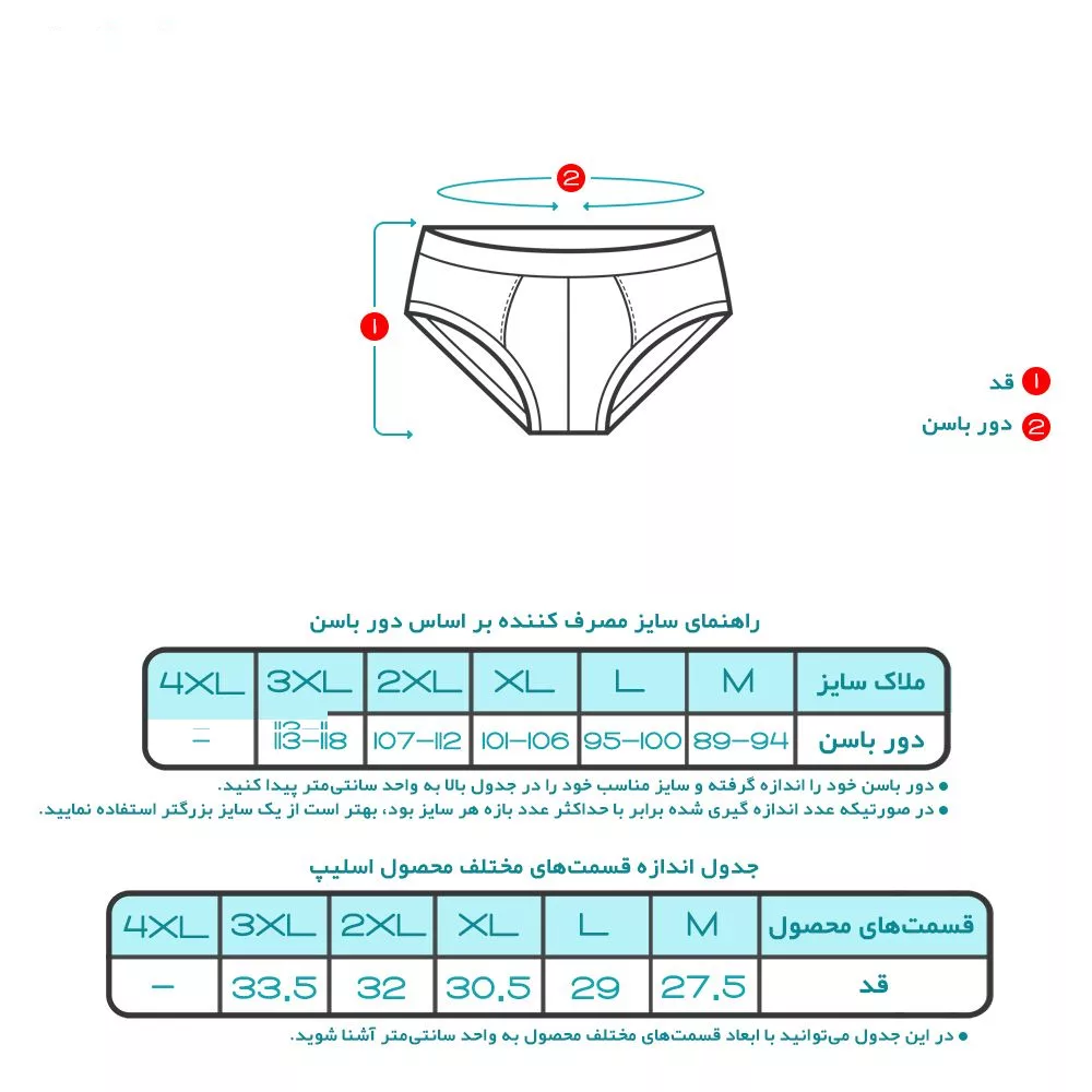 شورت مردانه کیان تن پوش مدل SLIP W بسته ۲ عددی
