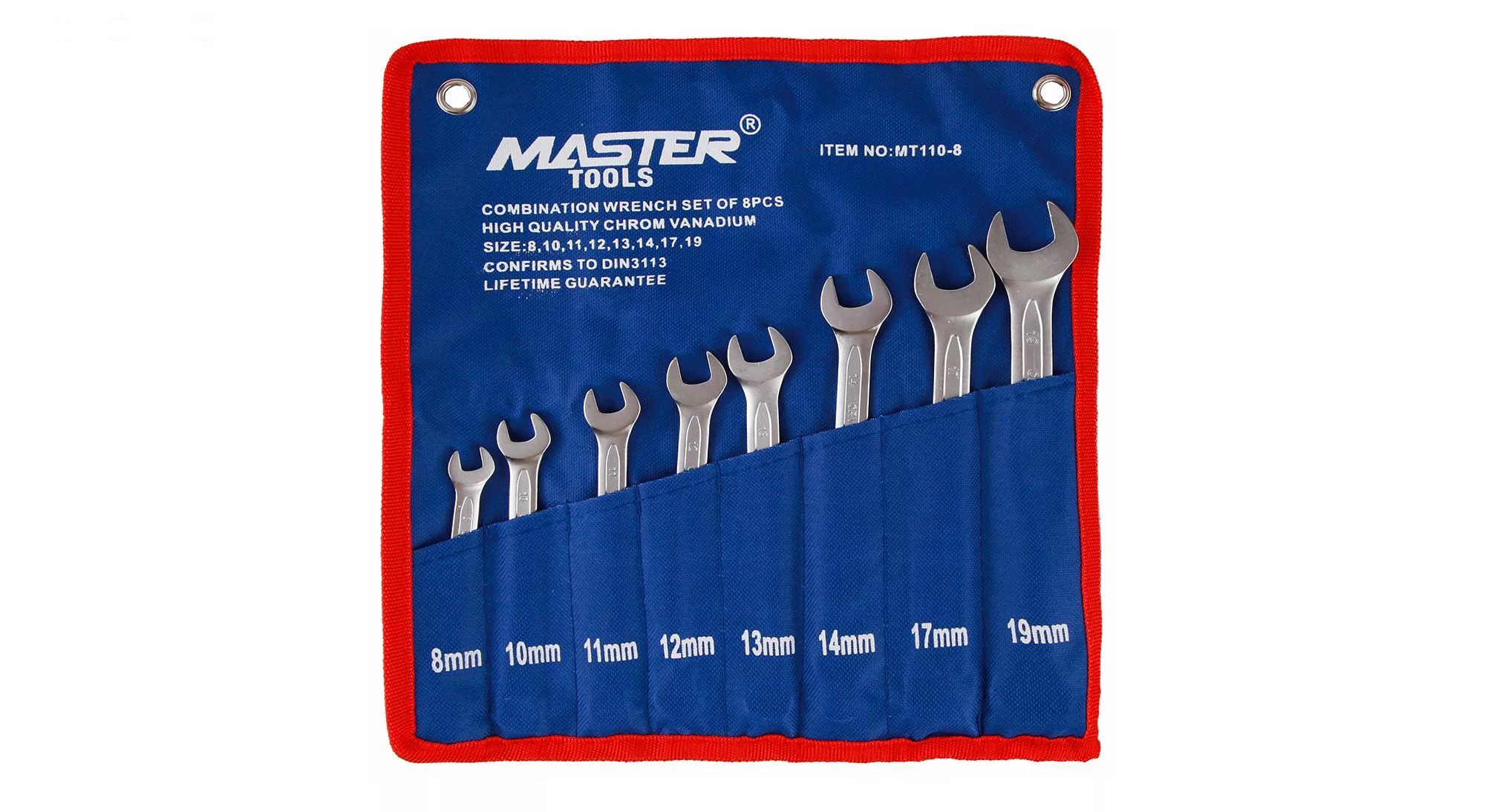 مجموعه 8 عددی آچار یکسر رینگی یکسر تخت مستر تولز مدل MT-110-8