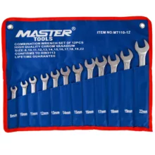 مجموعه 12 عددی آچار یکسر تخت یکسر رینگی مستر تولز مدل MT110-12