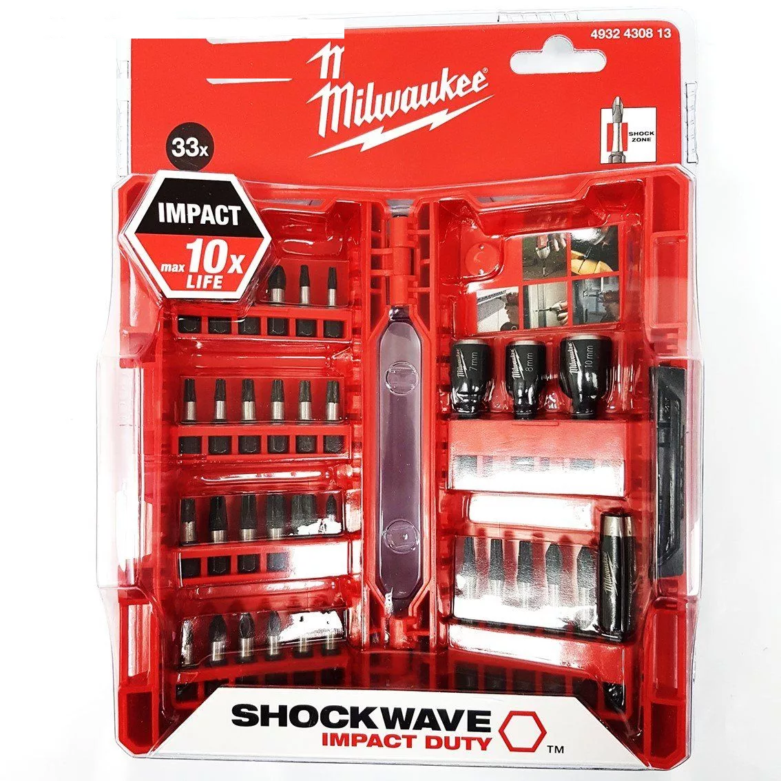 مجموعه 33 عددی سری پیچ گوشتی و بکس میلواکی کد 430813