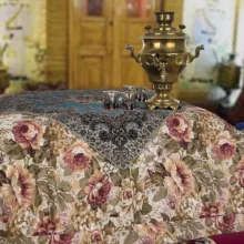 لحاف کرسی هلکو مدل مری نسیم 6 نفره سایز 300 × 300 سانتی‌متر