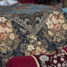 لحاف کرسی هلکو مدل مری یلدا 6 نفره سایز 300 × 300 سانتی‌متر
