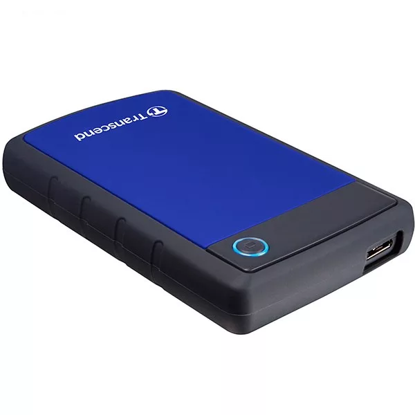 هارد اکسترنال ترنسند مدل StoreJet 25H3 ظرفیت دو ترابایت دارای رابط USB Type-A 3.1