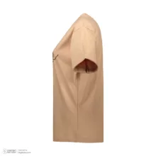 تی شرت آستین کوتاه زنانه مادر مدل Risa رنگ نسکافهای