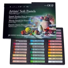 پاستل گچی 36 رنگ گالری مونگیو مدل MVP