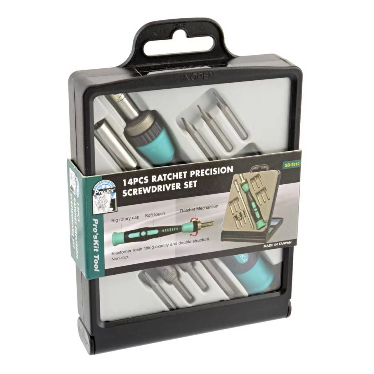 مجموعه 14 عددی سری پیچ گوشتی و پیچ گوشتی پروسکیت مدل SD-9312