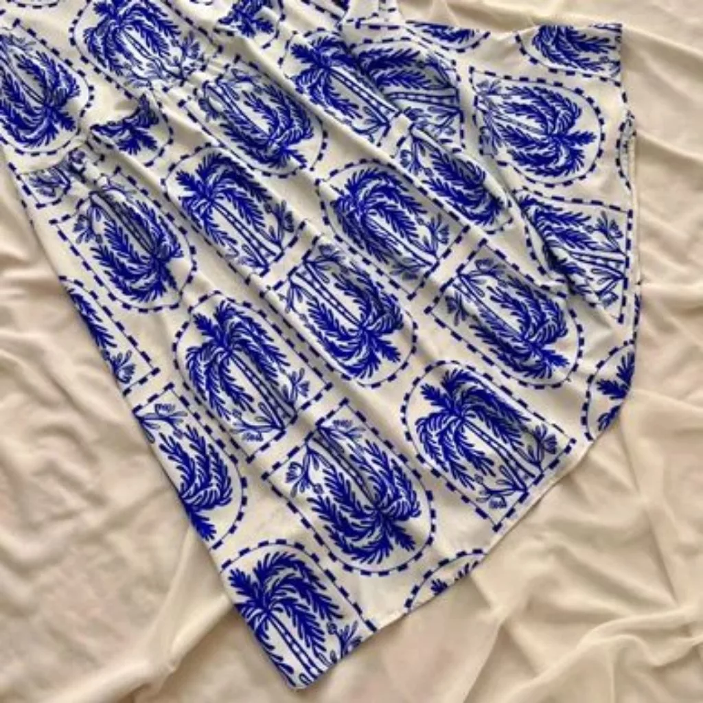 پیراهن یقه دکلته زنانه مدل نخل