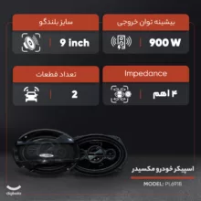 اسپیکر خودرو مکسیدر مدل PL6918 بسته دو عددی
