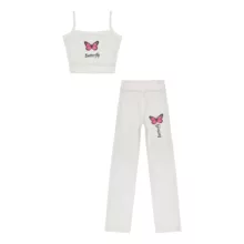 ست نیم تنه و شلوار زنانه مدل 0104