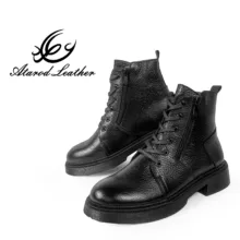 نیم بوت زنانه چرم عطارد مدل چرم طبیعی کد SH264