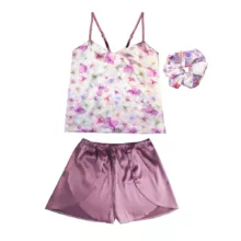 لباس خواب زنانه مدل سمنتا  کد 666015B به همراه اسکرانچی