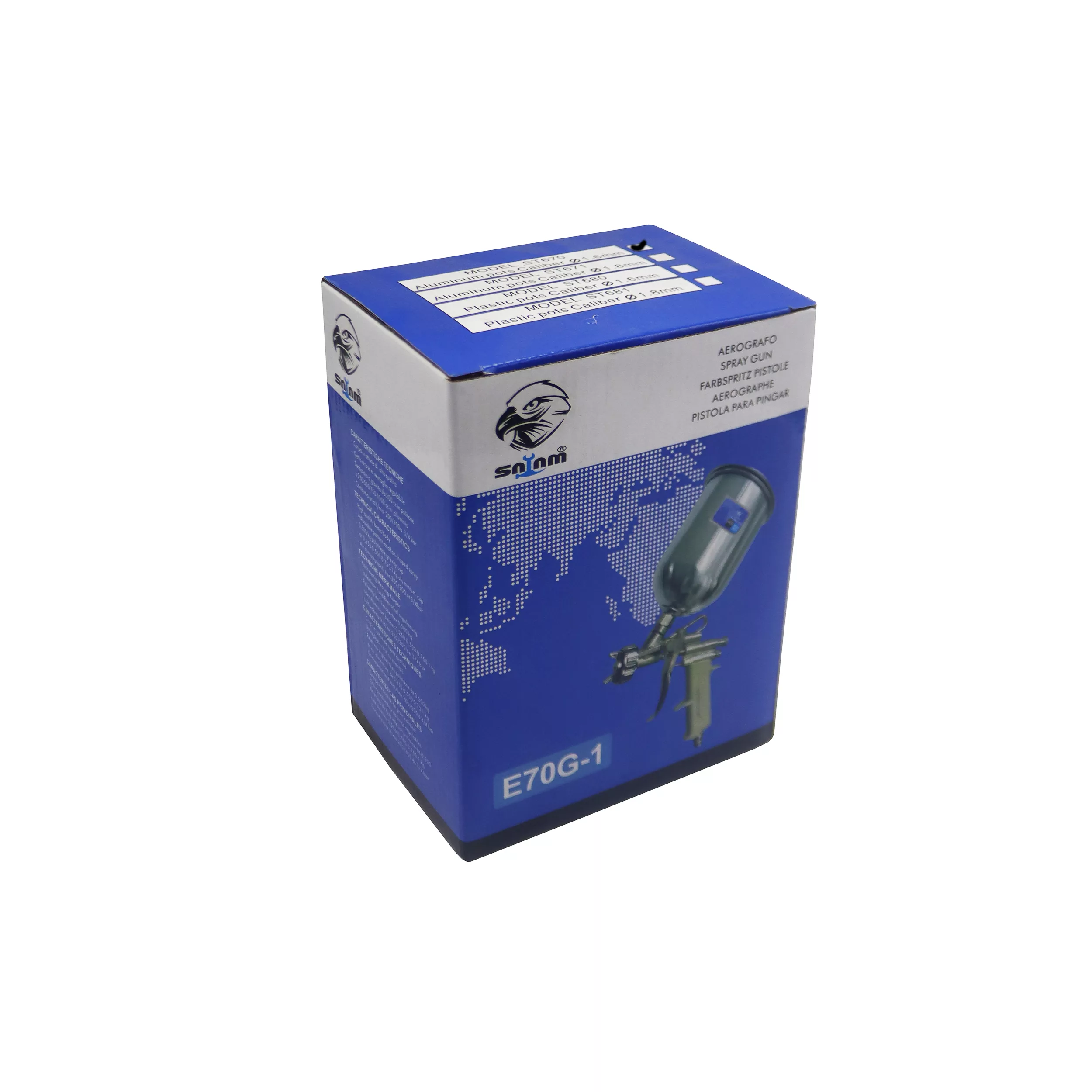 پیستوله رنگ سلام مدل YP-E70G-1-aluminum -ST670/1.6mm