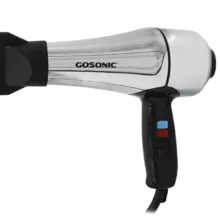 سشوار حرفه ای گوسونیک مدل GHD-229، موتور AC با توان مصرفی 1800 وات، دارای قابلیت باد سرد، فناوری تولید یون، وزن 892 گرم، تنظیم حرارت 3 حالته و کنترل سرعت 2 حالته، به همراه 1 عدد سری متمرکزکننده