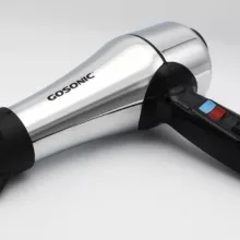 سشوار حرفه ای گوسونیک مدل GHD-229، موتور AC با توان مصرفی 1800 وات، دارای قابلیت باد سرد، فناوری تولید یون، وزن 892 گرم، تنظیم حرارت 3 حالته و کنترل سرعت 2 حالته، به همراه 1 عدد سری متمرکزکننده