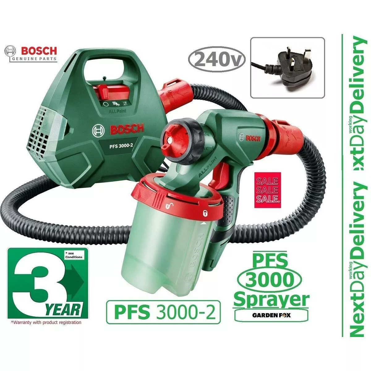 پیستوله رنگ پاش برقی بوش مدل PFS 3000-2 Universal