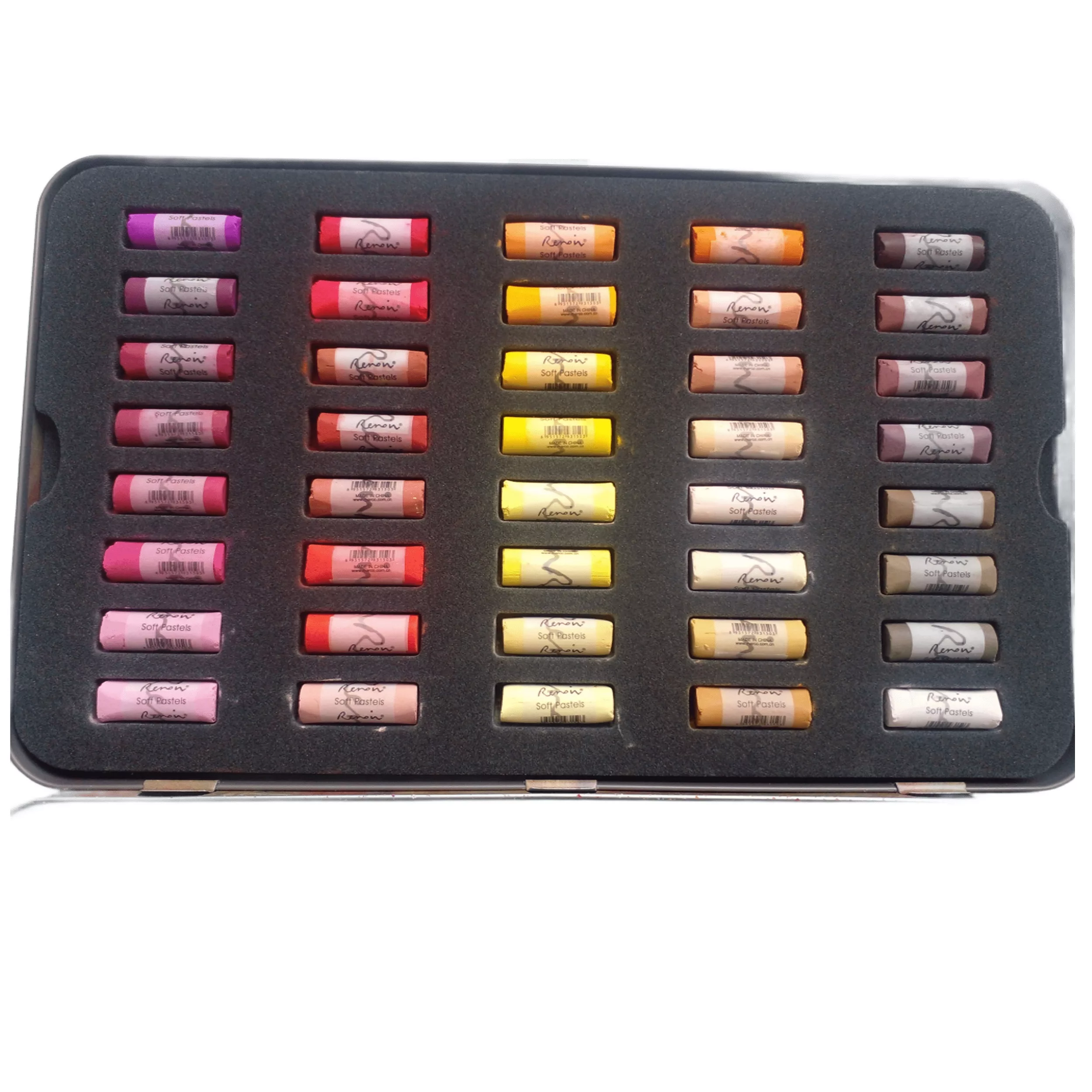 پاستل گچی 80 رنگ رینویر مدل marco fine art کد soft به همراه کاغذ یادداشت