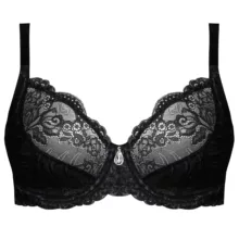 سوتین زنانه لین مدل فنردار کد 4680-513 رنگ مشکی