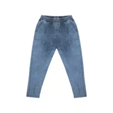 شلوار جین مام فیت زنانه مدل کاغذی رنگ آبی