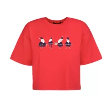 کراپ‌ تی شرت آستین کوتاه زنانه مدل SB-SS-2345