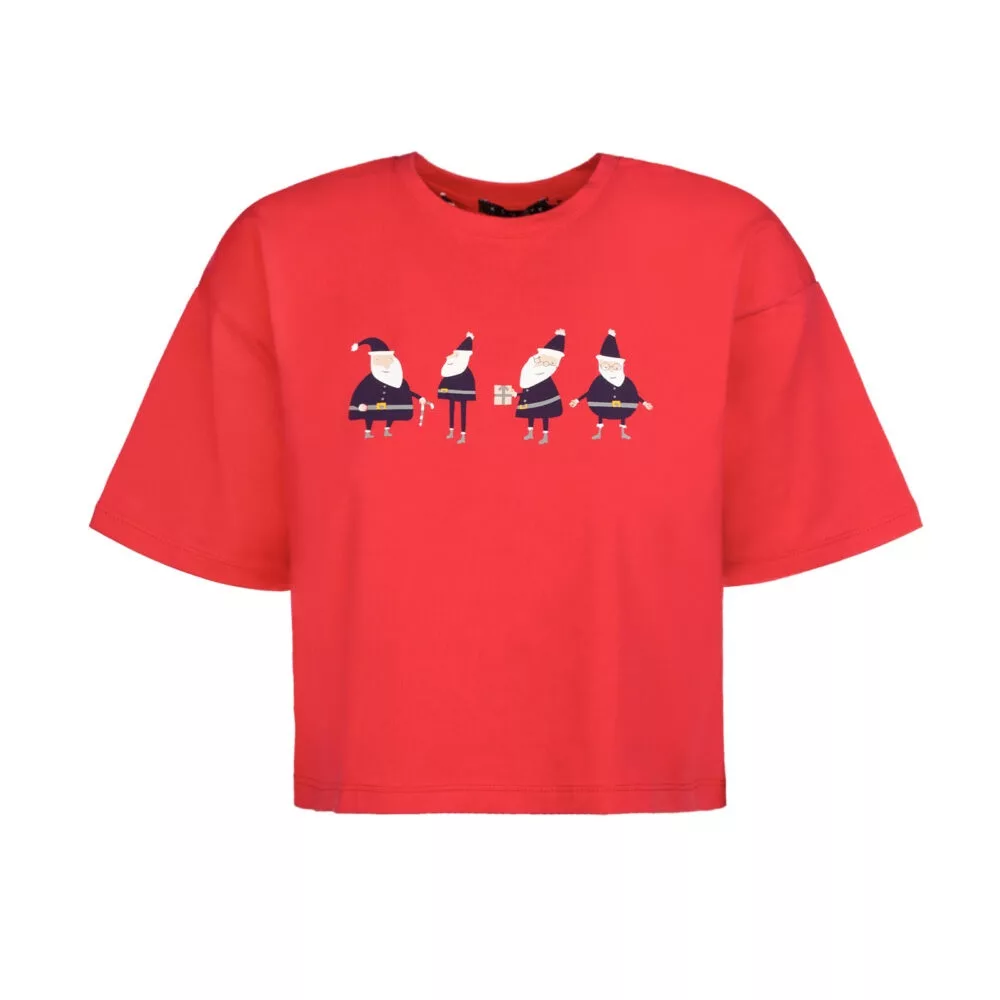 کراپ تی شرت آستین کوتاه زنانه مدل SB-SS-2345