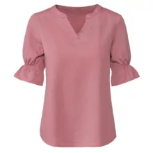 بلوز آستین کوتاه زنانه اسمارا مدل لایوسل کد 13277684