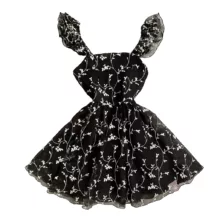 پیراهن یقه دکلته زنانه مدل 1938 رنگ مشکی