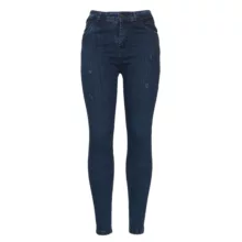 شلوار جین اسکینی زنانه مدل 712 رنگ آبی تیره