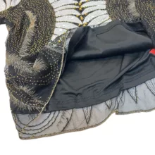 بلوز آستین بلند یقه گرد زنانه مدل X33RT رنگ مشکی