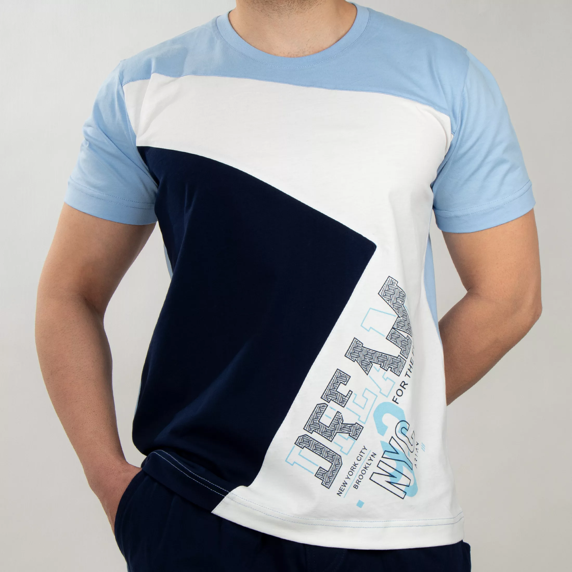 ست تی شرت و شلوارک مردانه آریان نخ باف مدل Z17630