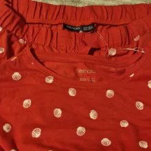 ست تی شرت آستین کوتاه و شلوار راحتی زنانه اسمارا مدل نخی  کد PAL20