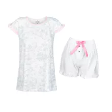 ست تی شرت و شلوارک زنانه مدل SB-SS-3696