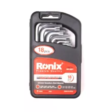 مجموعه 18 عددی آچار آلن و ستاره ای رونیکس مدل NIX-2051