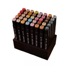 ماژیک راندو تاچ مدل طیف پوست براش بسته 40 عددی به همراه استند