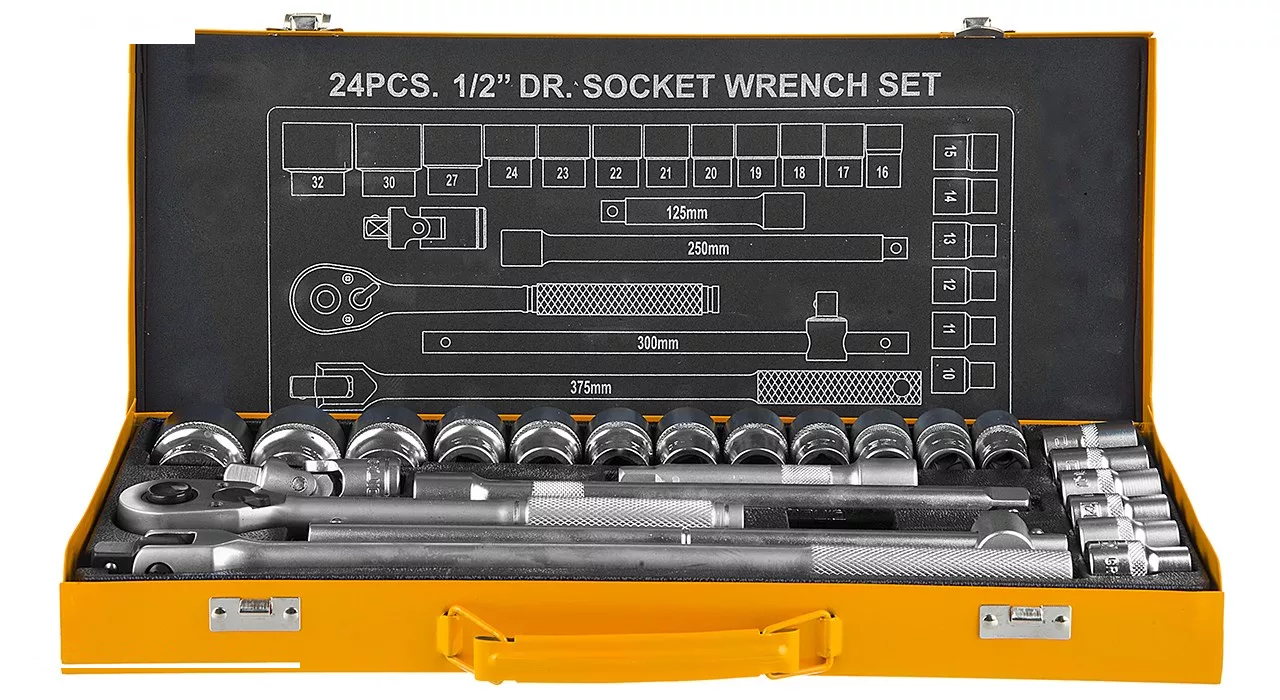 مجموعه 24 عددی آچار و سری بکس دینگشی مدل 14001