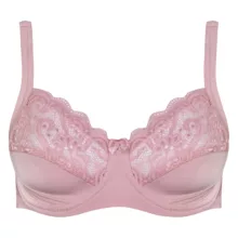 سوتین زنانه اما مدل فنردار دانتل کد 4921-3100 رنگ صورتی