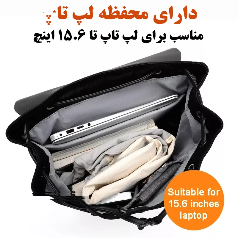 کوله پشتی لپ تاپ مدل 7178 مناسب برای لپ تاپ 14.1 تا 15.6 اینچی