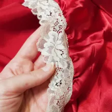 لباس خواب زنانه مدل ساتن  5246-F08 رنگ قرمز