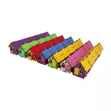 تراش طرح کلبه کد15 بسته 35 عددی