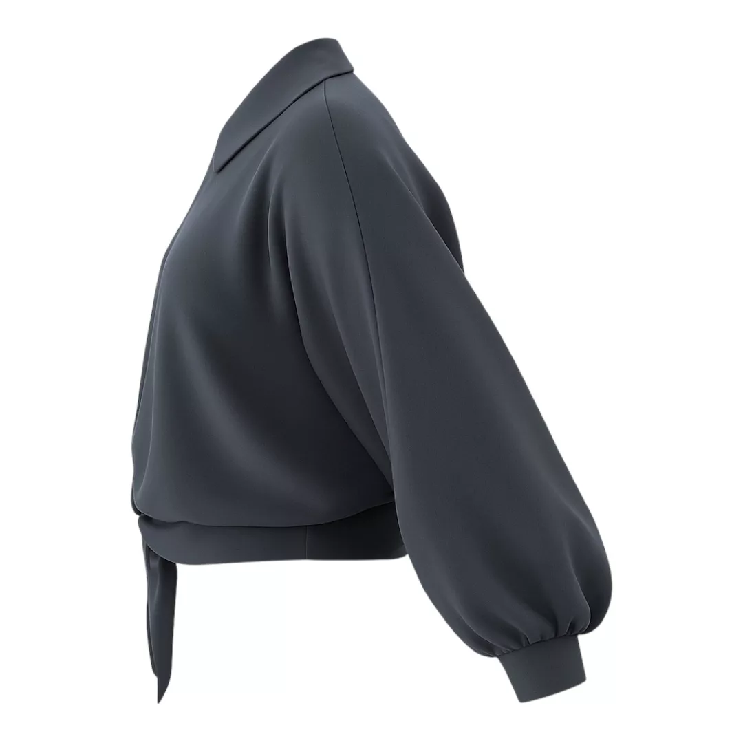 بلوز آستین کوتاه یقه برگردان زنانه مدل آماندیس کد AM302