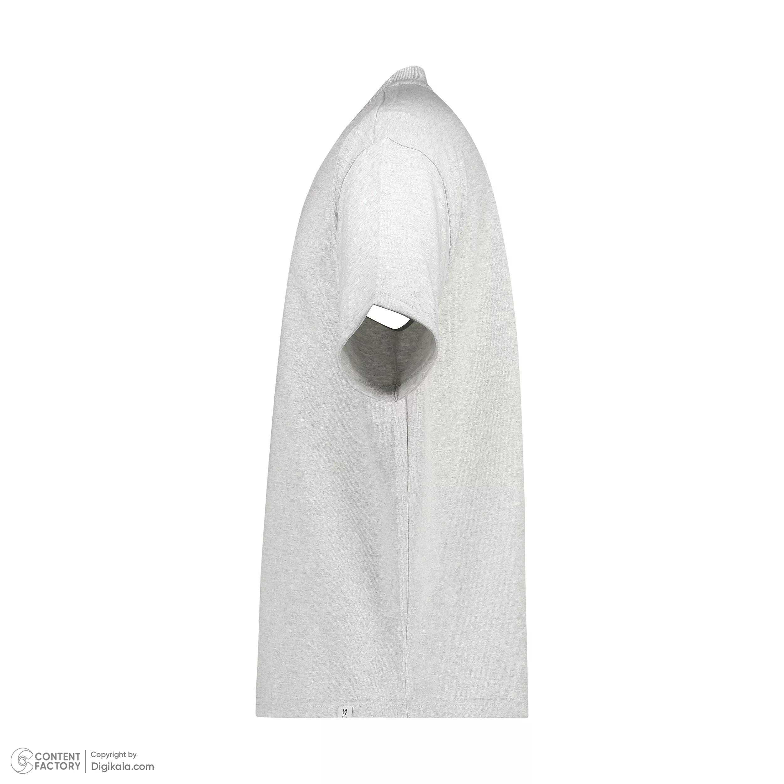 تی شرت آستین کوتاه مردانه ایزی دو مدل 0177 رنگ طوسی روشن