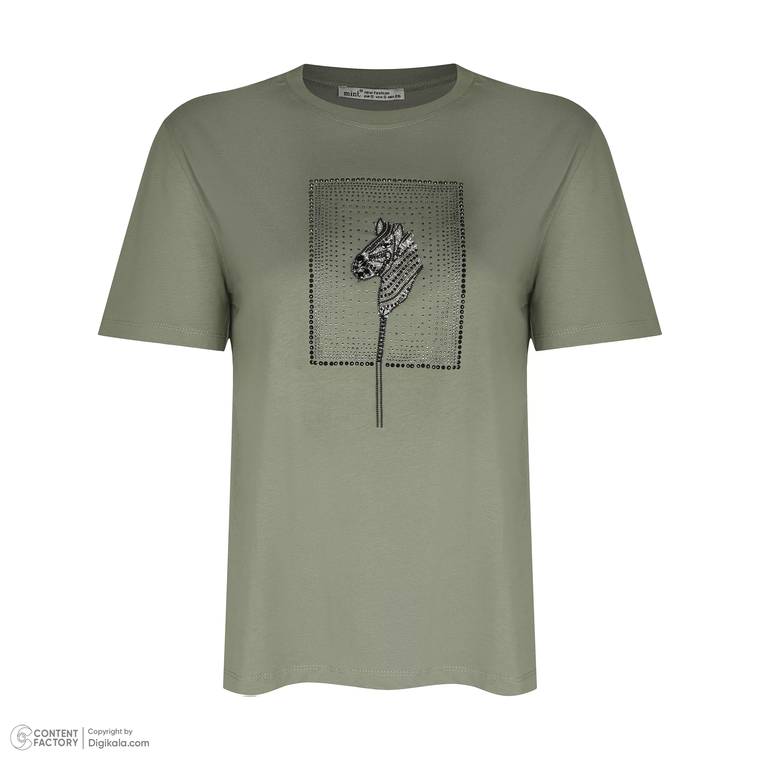 تی شرت آستین کوتاه زنانه مینت مدل 109