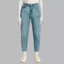 شلوار جین زنانه مدل مام استایل کد 2219