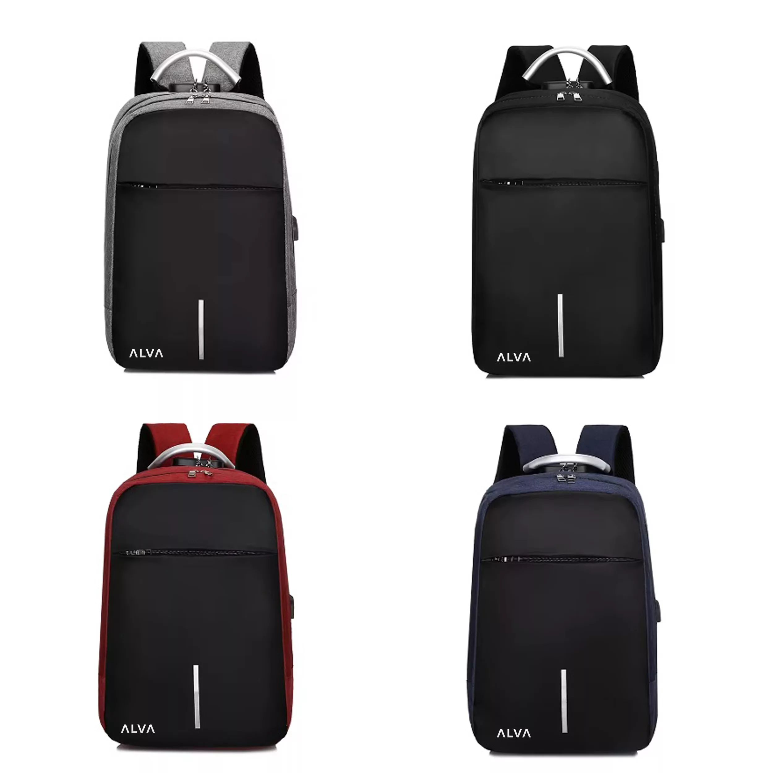 کوله پشتی لپ تاپ آلوا مدل JM602 مناسب برای لپ تاپ 13 تا 15 اینچی