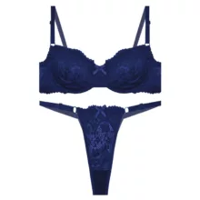 ست شورت و سوتین زنانه مدل ریکو  توری کد 13556jo