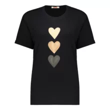 تی شرت آستین کوتاه زنانه مادر مدل Lili رنگ مشکی