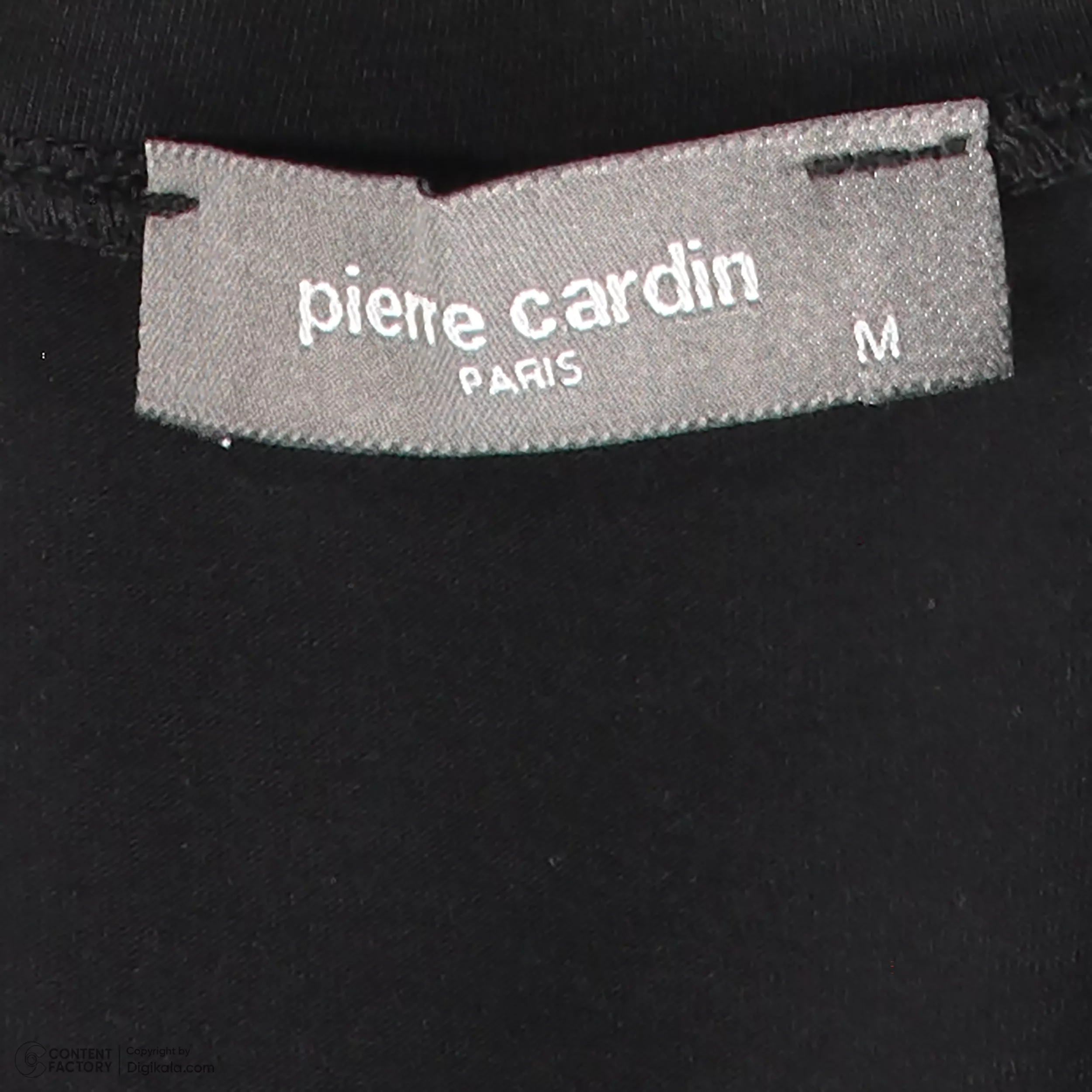 تی‌شرت آستین کوتاه زنانه پیر کاردین مدل 5212061 رنگ مشکی