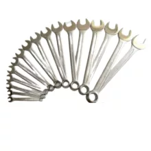 آچار یکسر تخت و یکسر رینگی  اریا مدل DIN3113_17 مجموعه 17 عددی