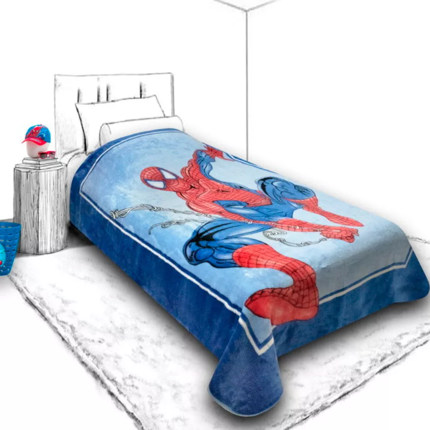 پتو یک نفره گلبافت مدل مرد عنکبوتی سایز 220x160 سانتی‌متر