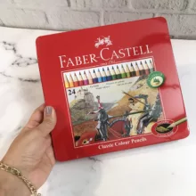 مداد رنگی 24 رنگ فابر کاستل مدل کلاسیک