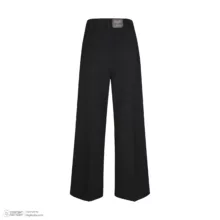 شلوار آزاد زنانه گره استایل مدل P-130 رنگ مشکی